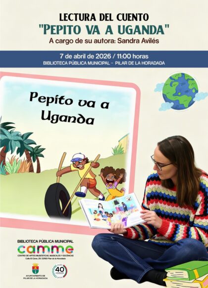 Pilar de la Horadada, evento cultural: Lectura del cuento 'Pepito va a Uganda', a cargo de su autora Sandra Avilés, organizada por el Ayuntamiento