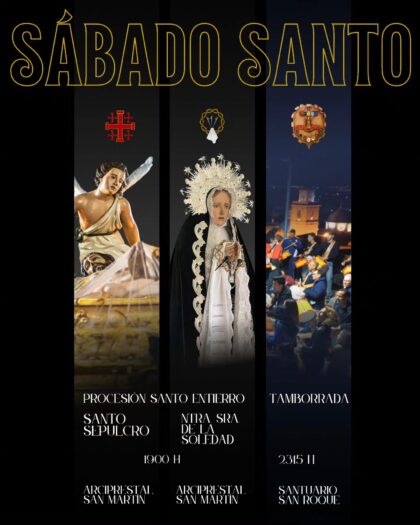 Callosa de Segura, evento: Procesión del Santo Entierro con el Caballero Portaestandarte, dentro de los actos de Semana Santa organizados por la Junta Central de Semana Santa