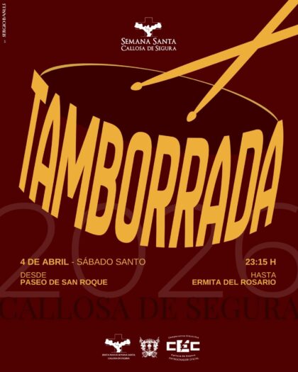 Callosa de Segura, evento: Tamborrada para anunciar la Resurrección, dentro de los actos de Semana Santa organizados por la Junta Central de Semana Santa
