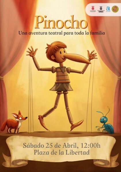 San Miguel de Salinas, evento: Representación de la obra de teatro para toda la familia 'Pinocho', organizada por el Ayuntamiento