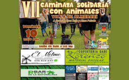 Almoradí te invita a participar este domingo en la VII Caminata Solidaria con Animales a beneficio de las asociaciones Alma Peluda y Cruz Roja