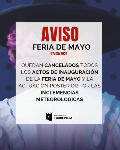 Torrevieja, evento cultural: CANCELADA Actuación de la academia de danza 'Mery dance academy' en los actos de la Feria de Mayo, dentro de la programación cultural para el segundo cuatrimestre de 2026 organizada por la Concejalía de Cultura Torrevieja, evento cultural: CANCELADA Actuación de la academia de danza 'Mery dance academy' en los actos de la Feria de Mayo, dentro de la programación cultural para el segundo cuatrimestre de 2026 organizada por la Concejalía de Cultura