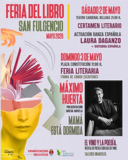 San Fulgencio, evento cultural: Certamen literario con la actuación de danza española por Laura Daganzo y de guitarra española, dentro de los actos de la V Feria del Libro organizados por la Concejalía de Cultura