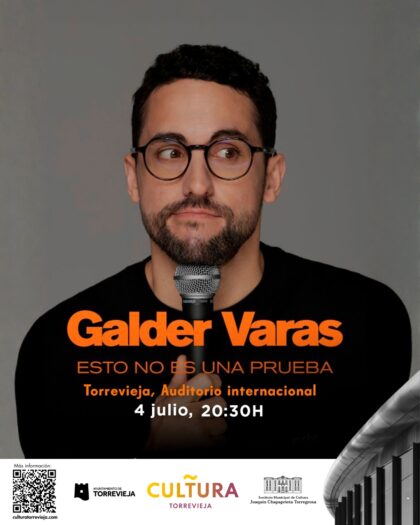 Galder Varas vuelve a Torrevieja con 'Esto no es una prueba' el próximo 4 de julio en el Auditorio Internacional