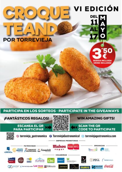 Toda una semana para descubrir y saborear la VI edición de 'Croqueteando por Torrevieja' Toda una semana para descubrir y saborear la VI edición de 'Croqueteando por Torrevieja'