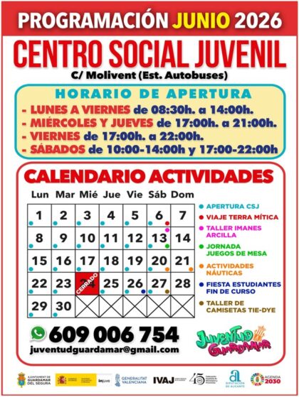 Guardamar del Segura, evento cultural: Representaciones de cinco obras de teatro, por el alumnado del CEIP Molivent, en la Mostra Escolar de Teatro 2026, dentro de la agenda municipal de junio del Ayuntamiento Guardamar del Segura, evento cultural: Representaciones de cinco obras de teatro, por el alumnado del CEIP Molivent, en la Mostra Escolar de Teatro 2026, dentro de la agenda municipal de junio del Ayuntamiento