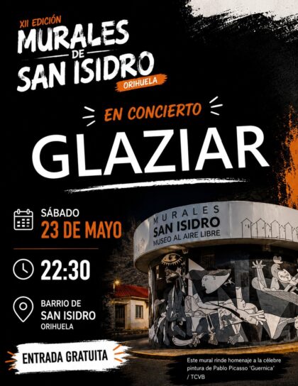 El concierto de GLAZIAR este sábado en los Murales de San Isidro incluirá algunos de los nuevos temas del grupo oriolano