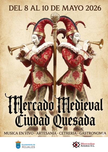 Ciudad Quesada de Rojales, evento: Inauguración del mercado medieval con talleres, animación y muestras de aves rapaces, dentro de los actos de la Fiesta de las Naciones organizados por el Ayuntamiento