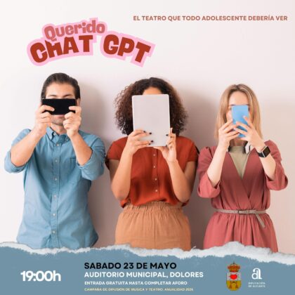 Dolores, evento cultural: Representación de la obra de teatro 'Querido chat GPT', organizado por el Ayuntamiento