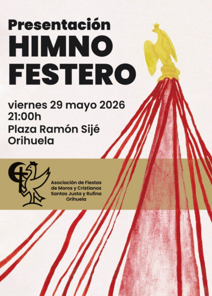 La Asociación de Fiestas 'Santas Justa y Rufina' presenta el himno oficial de los Moros y Cristianos este viernes en la Plaza Ramón Sijé