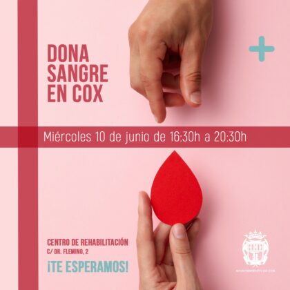 Cox, evento: Donación de sangre, organizada por el Centro de Transfusiones de la Comunidad Valenciana