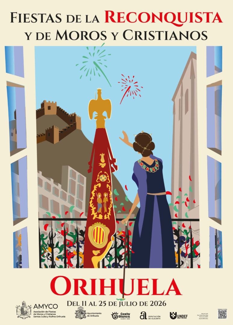 Orihuela, evento: Acto de exaltación festera 2026, dentro de los actos de las Fiestas de la Reconquista y de Moros y Cristianos organizados por la Asociación de Fiestas de Moros y Cristianos ‘santas Justa y Rufina’ (AMYCO)