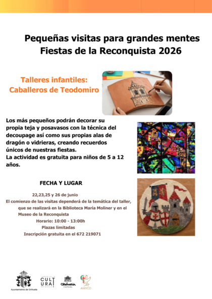 Orihuela acerca las Fiestas de la Reconquista a los más pequeños con talleres infantiles y visitas guiadas