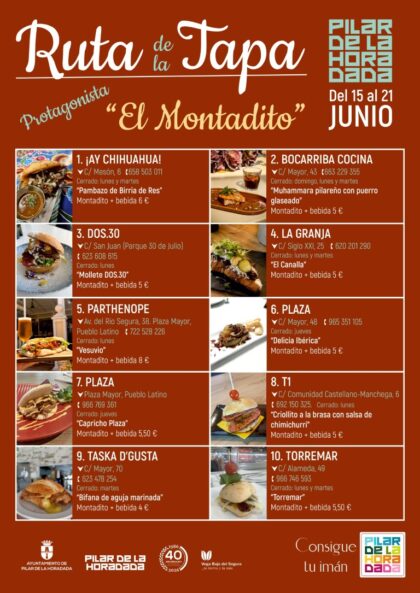 Pilar de la Horadada, evento: Ruta de la tapa con el montadito como protagonista en diez restaurantes, organizada por el Ayuntamiento