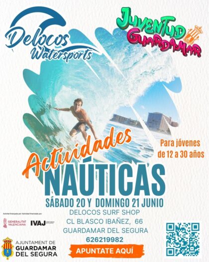 Guardamar del Segura, evento: Actividades del Centro Social Juvenil (CSJ) para jóvenes de 12 a 30 años, dentro de la agenda municipal de junio del Ayuntamiento