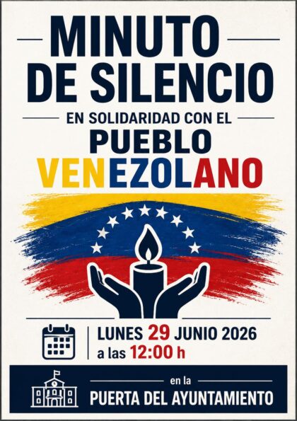Pilar de la Horadada, evento: Acto de minuto de silencio en solidaridad con el pueblo venezolano por el doble terremoto, convocado por el Ayuntamiento