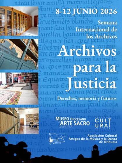 Orihuela, evento: Visitas al Archivo Diocesano de Orihuela, dentro de los actos de la Semana Internacional de los Archivos 2026 organizados por el Museo Diocesano de Arte Sacro
