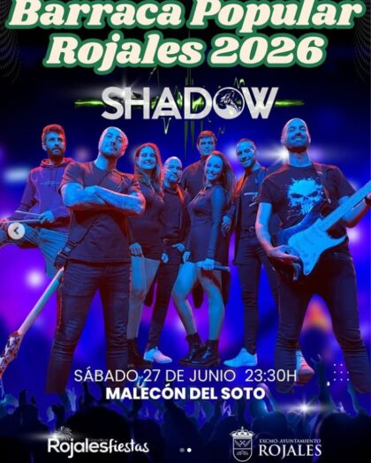 Rojales, evento cultural: Barraca Popular con la actuación del grupo 'Shadow', dentro de los actos de las fiestas patronales en honor a San Pedro Apóstol y de Moros y Cristianos