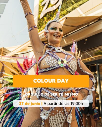 Orihuela Costa, evento: Desfile 'Colour day' y espectáculo musical 'Colour show' con artistas que bailarán y cantarán grandes éxitos musicales en el Mes del Orgullo LGTBIQAP+, dentro de los actos de junio del Centro Comercial Zenia Boulevard
