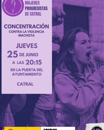 Catral, evento: Acto de concentración contra la violencia machista, organizado por la Asociación de Mujeres Progresistas de Catral