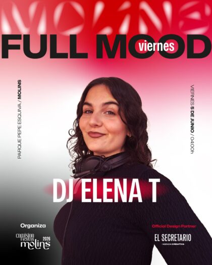 Molins de Orihuela, evento: Actuación de la dj Elena T en el 'Full mood', dentro de las fiestas patronales en honor a San Antonio de Padua organizadas por la comisión de fiestas 2026