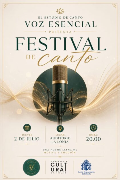 Orihuela, evento cultural: II Festival de canto por los alumnos del estudio de canto 'Voz esencial', de la profesora y soprano, Susanna Vardanyan, organizado por el propio estudio de canto 'Voz esencial'