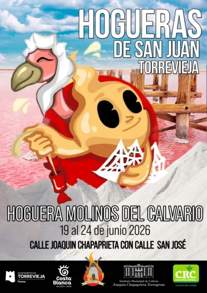 Torrevieja, evento: Sorteo de regalos, dentro de las fiestas de las Hogueras de San Juan 2026 del barrio de los Molinos del Calvario