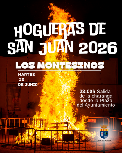 Los Montesinos, evento: Salida del recorrido con charanga para celebrar la noche de las Hogueras de San Juan 2026, organizada por el Ayuntamiento