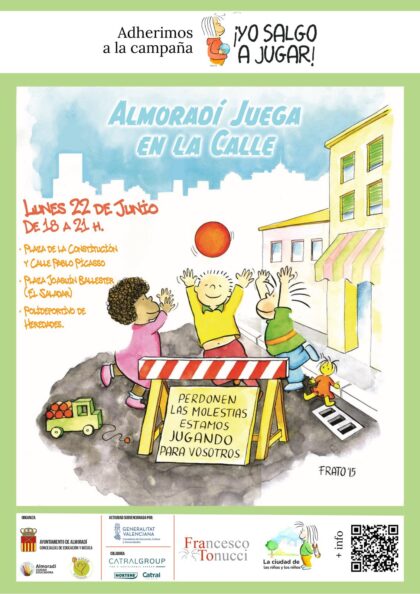 Almoradí, evento: Actividad 'Almoradí juega en la calle' con juegos manipulativos no dirigidos con materiales para los más pequeños, organizada por la Concejalía de Educación y Música