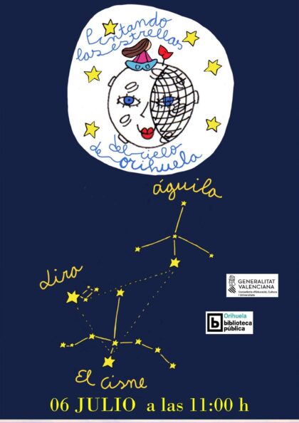 Orihuela, evento: Taller 'Pintando las estrellas en el cielo de Orihuela', dentro de los talleres y actividades infantiles de verano 2026 de la Biblioteca Pública y Archivo Histórico ‘Fernando de Loazes’