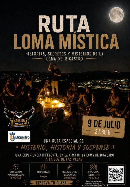 Bigastro, evento: Inscripción a la ruta nocturna gratuita 'Loma mística de Bigastro', organizada por la asociación 'Biganatura' y el Ayuntamiento