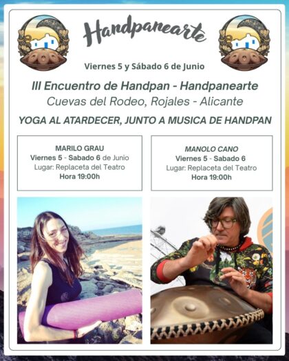Las Cuevas del Rodeo acogen este fin de semana una nueva edición de Rodearte y el III Encuentro Handpan con música en directo y talleres participativos