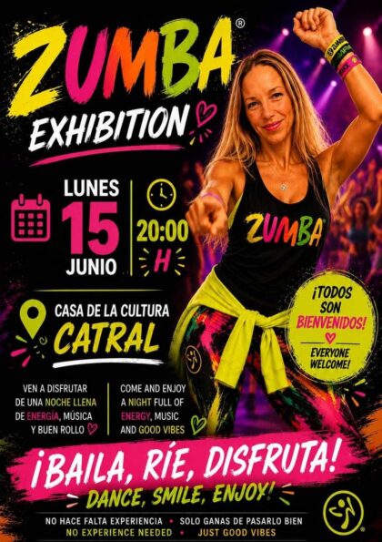 Catral, evento cultural: Sesión de 'Zumba exhibition', organizada por el Ayuntamiento y la Casa de Cultura