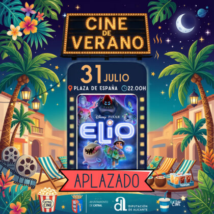 Catral, evento cultural: Sesión de cine con la película estadounidense de animación 'Elio' (2025), organizada por el Ayuntamiento