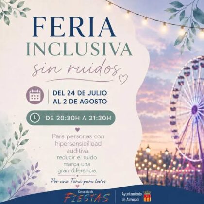 Almoradí impulsa una Feria más inclusiva con una hora diaria sin ruido en las atracciones