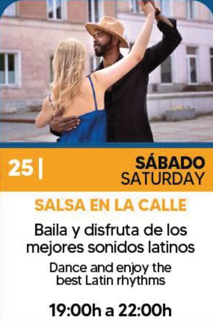 Orihuela Costa, evento cultural: Salsa en la calle para bailar y disfrutar de los mejores sonidos latinos, dentro de los actos de julio del Centro Comercial Zenia Boulevard