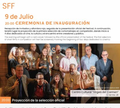 El XII SOL FILM Festival convierte a Torrevieja en la capital del cortometraje con una edición dedicada a la mirada femenina