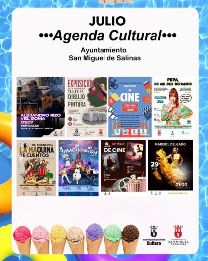 San Miguel de Salinas, evento cultural: Concierto de cine por la Unión Musical de San Miguel de Salinas, dentro de los actos de la agenda cultural organizados por el Ayuntamiento