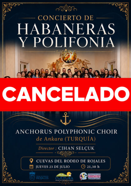Rojales, evento cultural: CANCELADO Concierto de habaneras y polifonía, a cargo del 'Anchorus Polyphonic Choir', de Ankara (Turquía), organizado por la Concejalía de Cultura