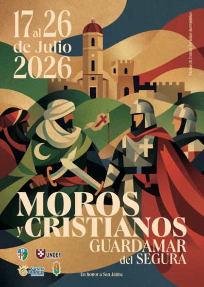 Guardamar del Segura, evento: Castillo de fuegos artificiales acuáticos, dentro de las fiestas patronales en honor a San Jaime 2026 y de Moros y Cristianos
