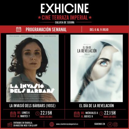 Callosa de Segura, evento cultural: Sesión de cine con la película española 'La invasió dels bàrbars' (2025, VOSE), dentro del 'Cine de verano' organizado por la Concejalía de Cultura