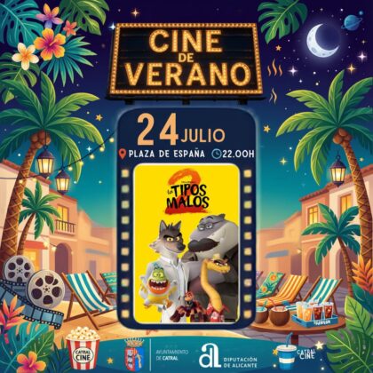 Catral, evento cultural: Sesión de cine con la película estadounidense de animación 'Los tipos malos 2' (2025), organizada por el Ayuntamiento