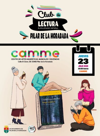 Pilar de la Horadada, evento cultural: Encuentro del Club de Lectura Municipal para comentar la obra 'Tango satánico', del escritor László Krasznahorkai, organizado por la Concejalía de Cultura