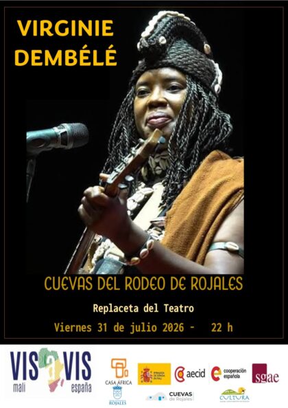 Rojales, evento cultural: Concierto de la artista de Mali, Virginie Dembélé, en su gira 'Vis a vis', organizado por la Concejalía de Cultura
