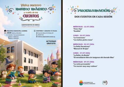 Pilar de la Horadada, evento cultural: Sesión de cuentacuentos con los cuentos 'La bella y la bestia' y 'El estrafalario libro de imágenes del duende Blas', dentro del ciclo 'Visita nuestro mundo mágico a través de los cuentos' para niños de entre 3 y 6 años organizado por la Concejalía de Cultura