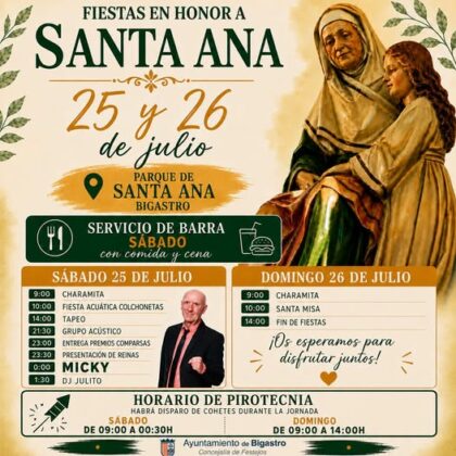 Bigastro, evento: Disparo de cohetes, dentro de las fiestas en honor a Santa Ana organizadas por la Concejalía de Festejos