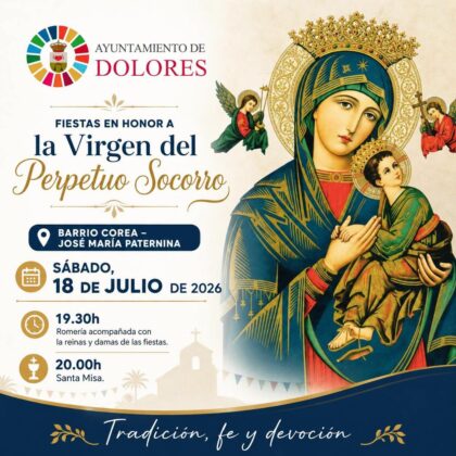 Barrio Corea-José María Paternina de Dolores, evento: Romería con la imagen de la Virgen del Perpetuo Socorro, dentro de los actos de las fiestas en honor a la Virgen del Perpetuo Socorro organizados por la Concejalía de Fiestas