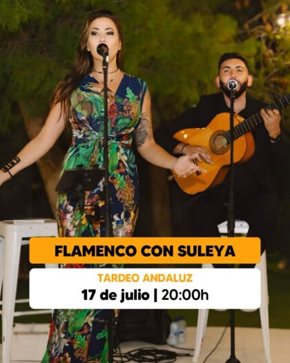 Orihuela Costa, evento cultural: Actuación de flamenco pop por Suleya en el tardeo andaluz, dentro de los actos de julio del Centro Comercial Zenia Boulevard