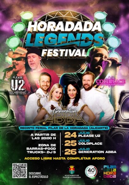 Pilar de la Horadada, evento: Apertura de puertas con zona de barras y gastronómica de 'foodtrucks' y djs, dentro de los actos del 'Horadada legends festival' organizado por el Ayuntamiento