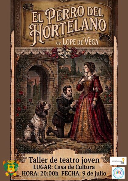 Callosa de Segura, evento cultural: Representación de la obra cómica de teatro clásico 'El perro del hortelano', de Lope de Vega, por el taller de teatro joven 'TransformaTeatro', organizada por la Concejalía de Juventud